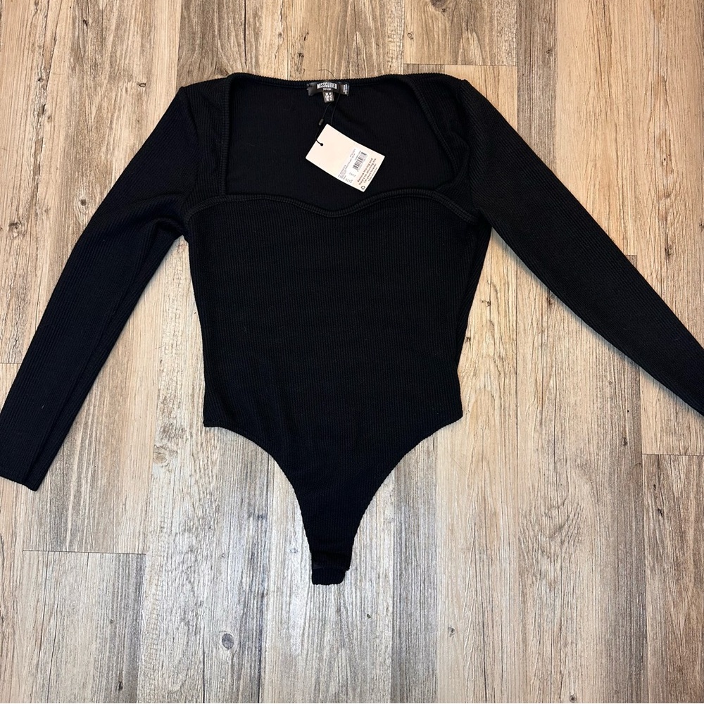NWT Missguided Black Bodysuit Women’s 10